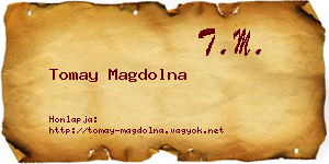 Tomay Magdolna névjegykártya